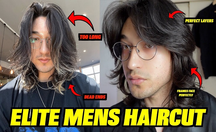 wolf cut long hair