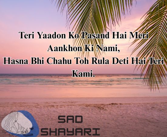 2 line sad shayari in english