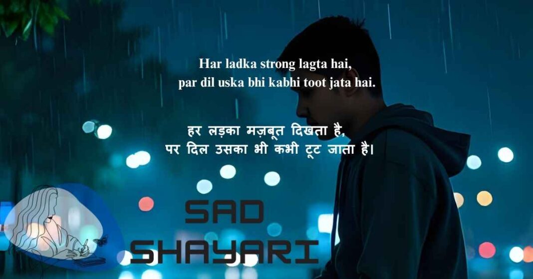 Best Sad Shayari for Boys in Hindi & English